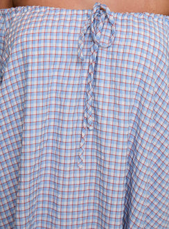 Morning Doves Mini Dress Blue