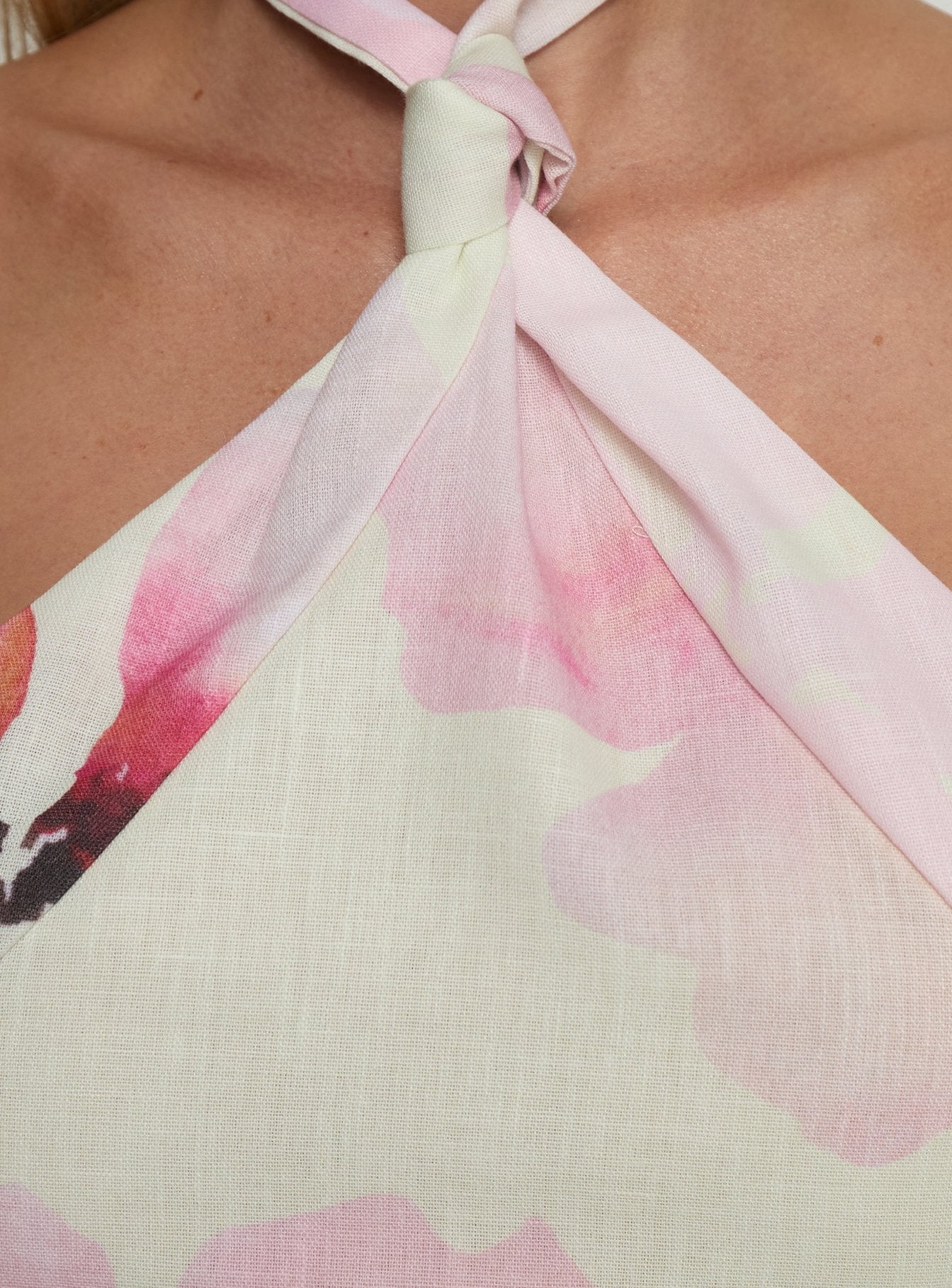 Diamanda Halter Top Pink Floral