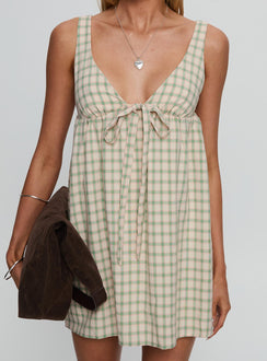 Micki Babydoll Mini Dress Multi