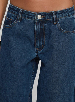 Ramos Low Rise Denim Jeans Dark Blue Wash Petite
