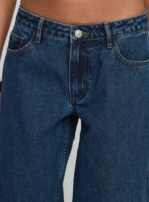 Ramos Low Rise Denim Jeans Dark Blue Wash Petite