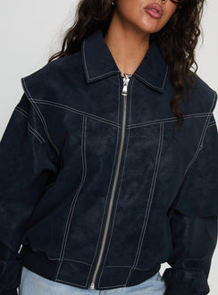 Vista Bomber Jacket Washed Navy