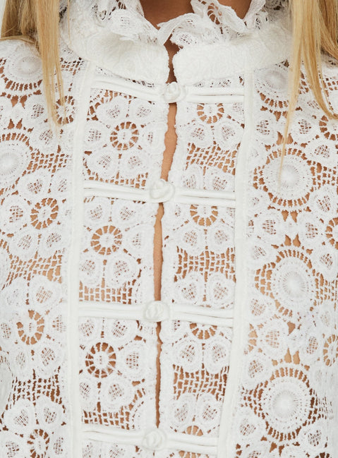 Overtime Blouse Porcelain