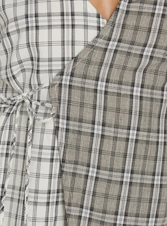 Rummie Long Sleeve Spliced Shirt Check