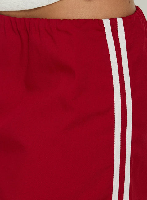 Torrance Sporty Skort Red / White