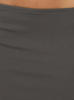 Aviza Asymmetrical Midi Skirt Grey
