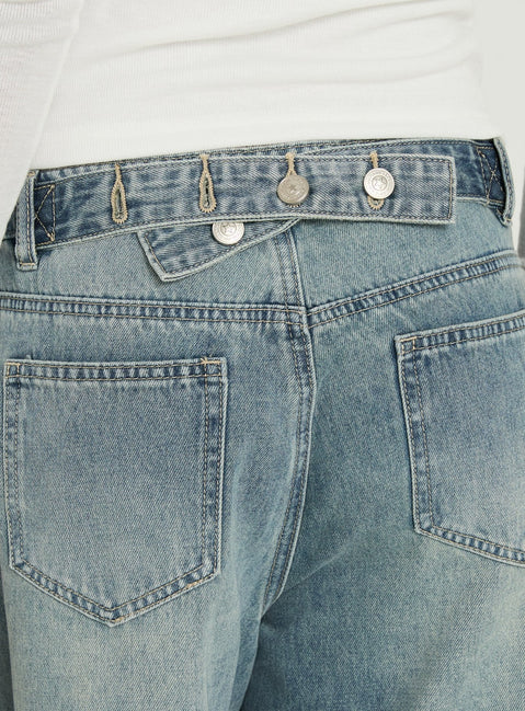 Kings Low Rise Jorts Vintage Mid Blue Wash