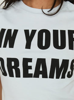 Always In Your Dreams Graphic Sleep Tee Blue