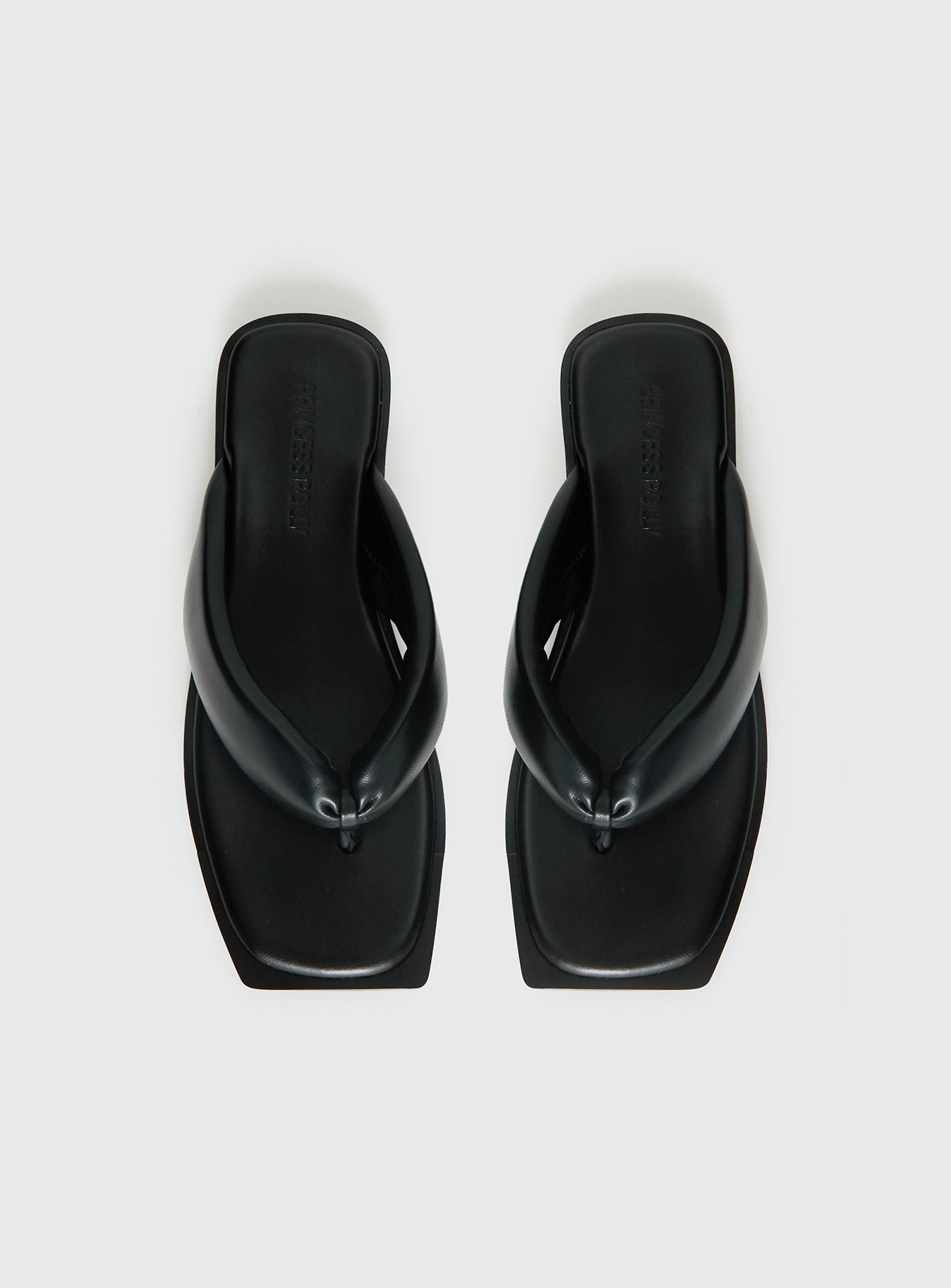 Rylin Puff Thong Sandals Black