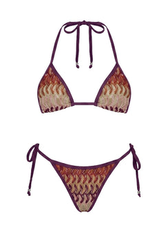 Morning Tide Triangle Bikini Top Multi