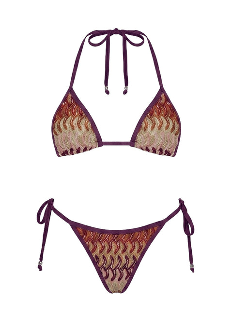 Morning Tide Triangle Bikini Top Multi