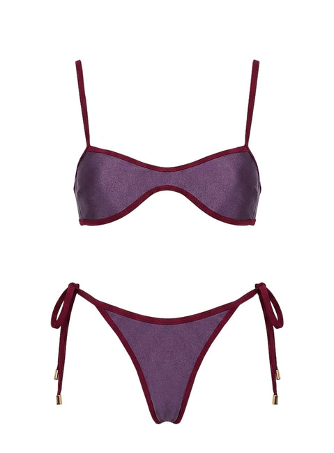 Keyton Bikini Top Deep Purple