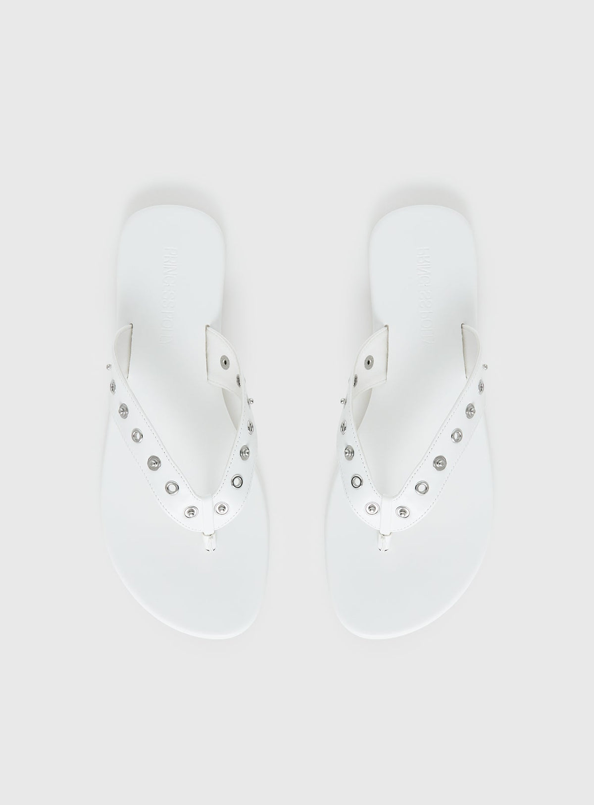 Lyana Eyelet Detail Sandals White