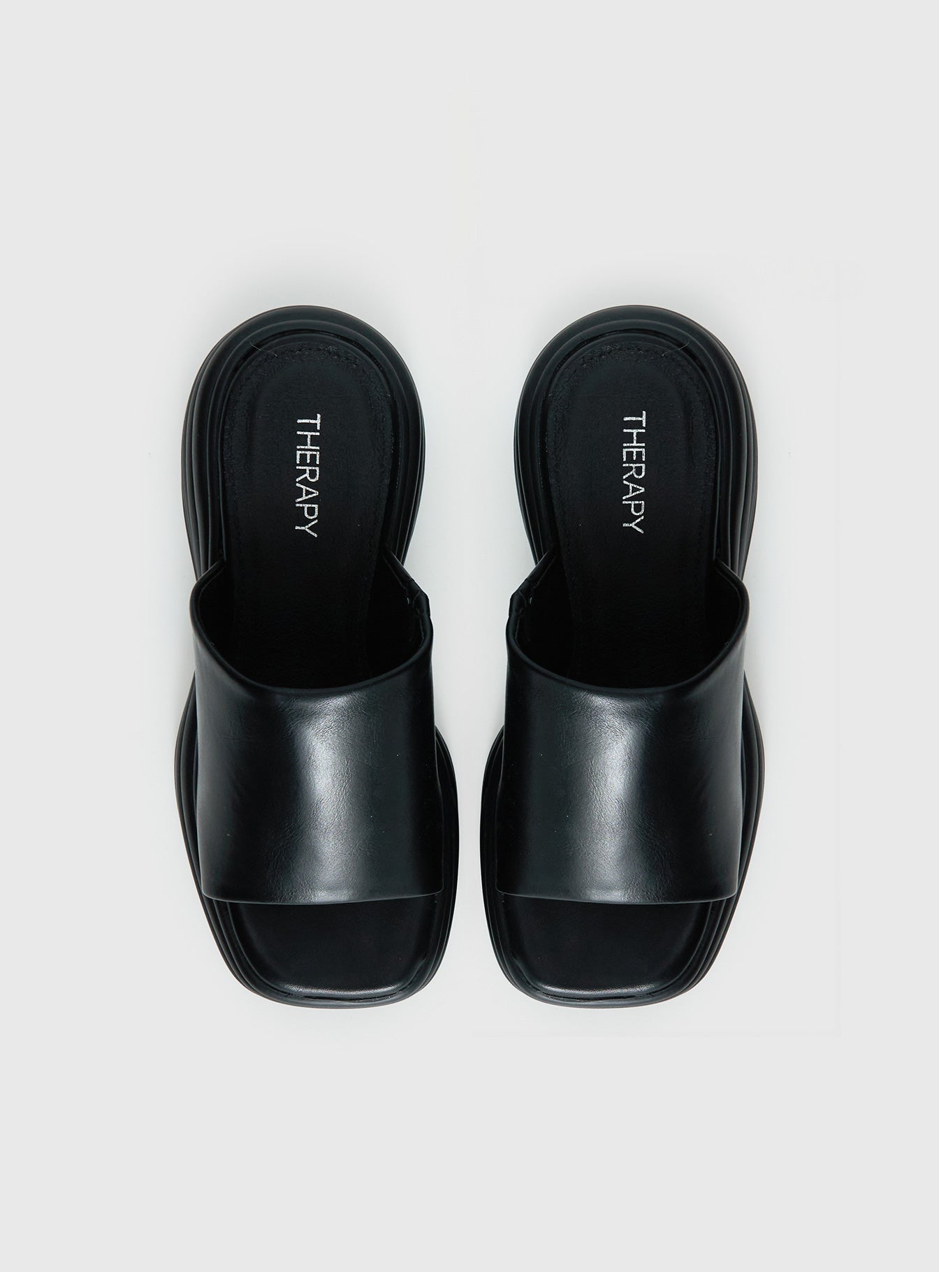 Therapy Flaunt Platform Sandals Black
