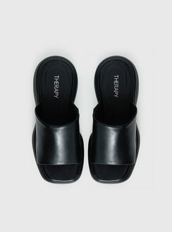 Therapy Flaunt Platform Sandals Black