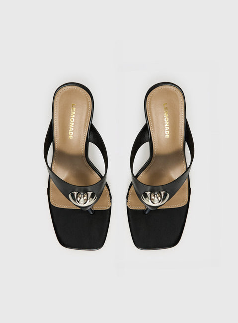 Gifted Thong Heels Black