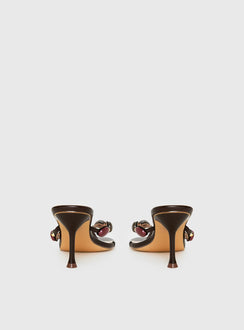Nina Bead Heels Chocolate