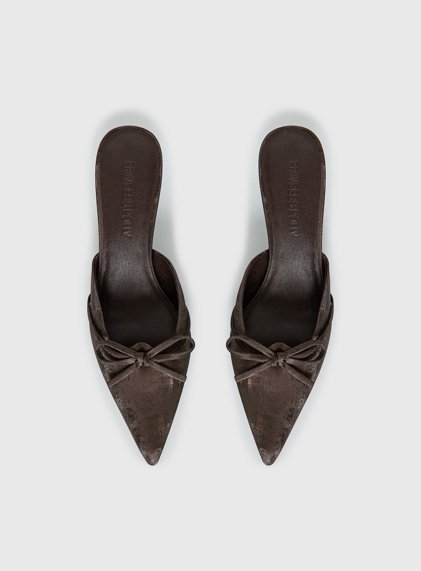 Unrivaled Pointed Toe Faux Suede Heels Chocolate