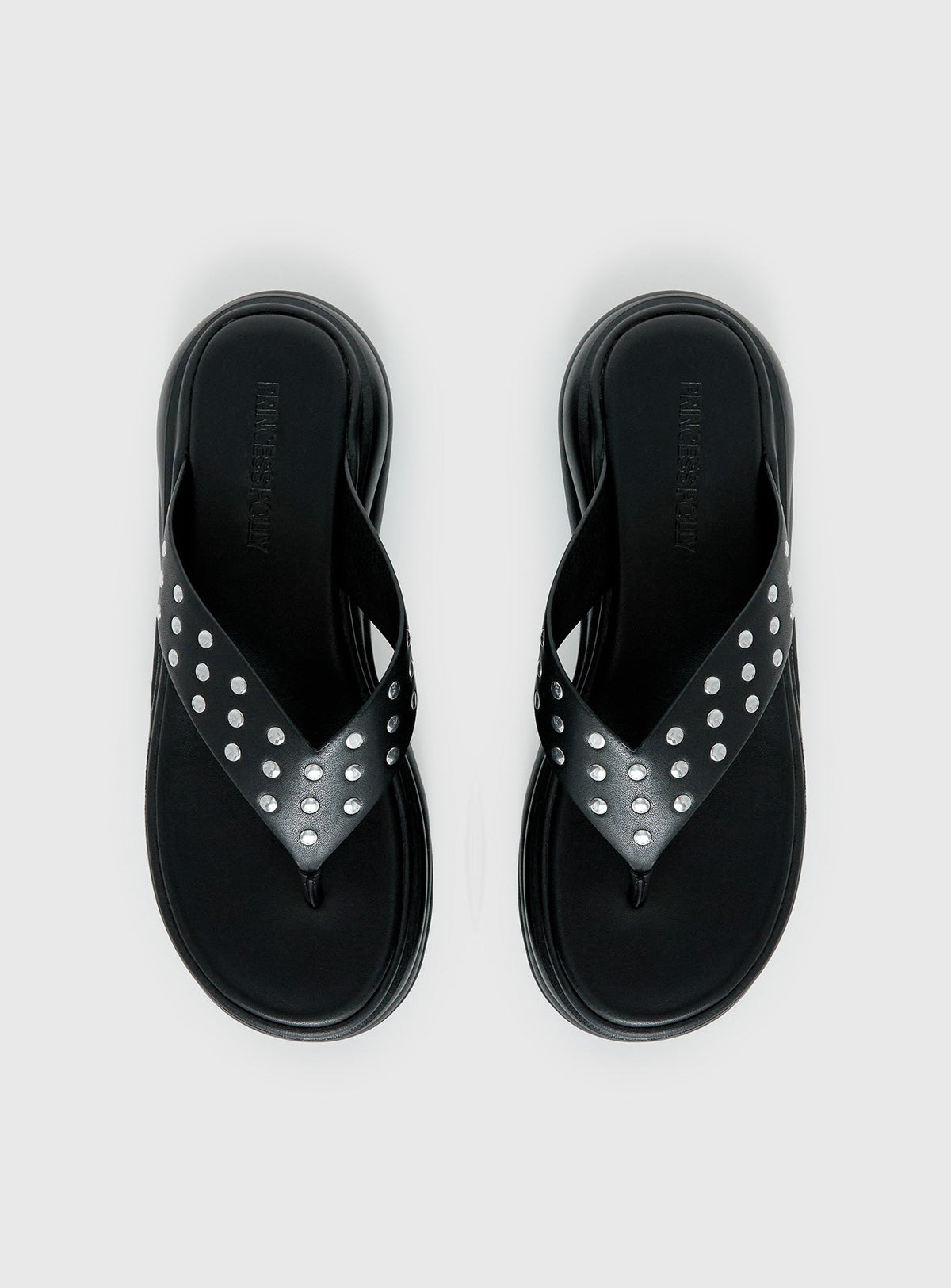 Fienna Platform Thong Sandals Black