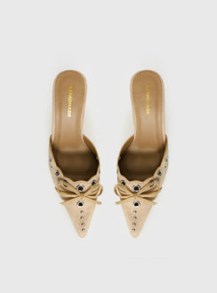 Charisma Pointed Toe Heels Taupe