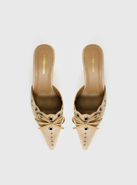 Charisma Pointed Toe Heels Taupe