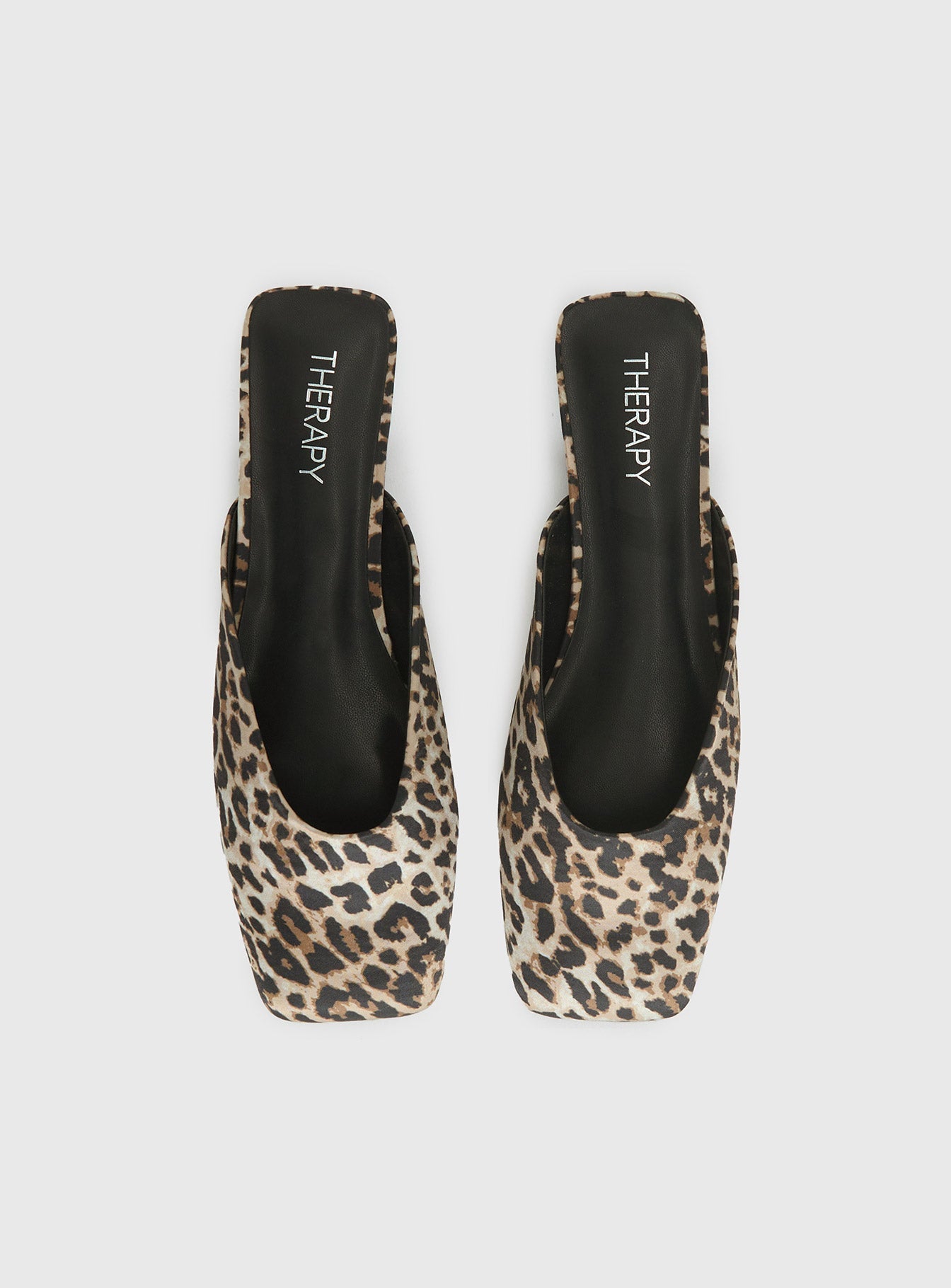 Therapy Gabbi Flats Leopard Satin