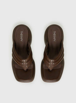 Therapy Flames Platform Sandals Brown