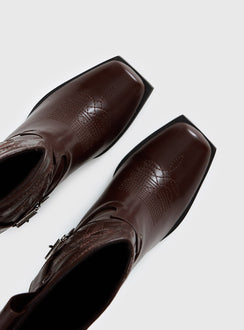 Cypress Western Boots Brown