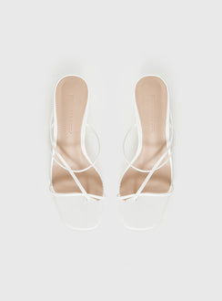 The Becka Heels White