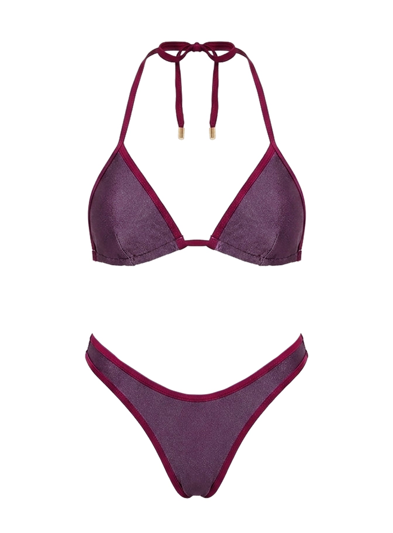 Nevaeh Triangle Bikini Top Deep Purple