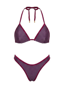 Nevaeh Triangle Bikini Top Deep Purple