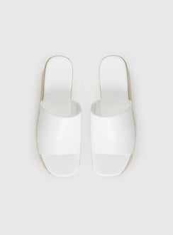 Arton Espadrille Platform Sandals White