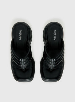 Therapy Flames Platform Sandals Black