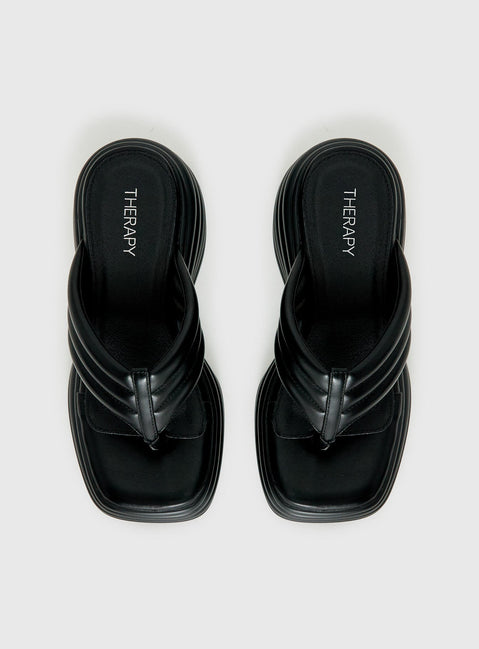 Therapy Flames Platform Sandals Black