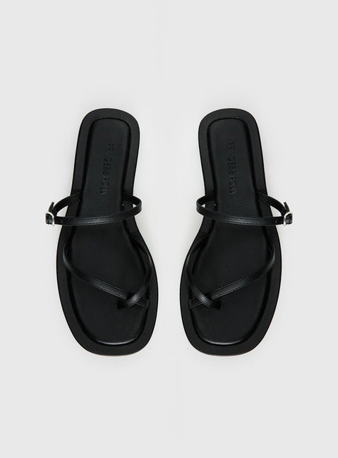 Riki Mini Belt Sandals Black