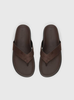 Billini Aila Sandals Dark Cacao Suede