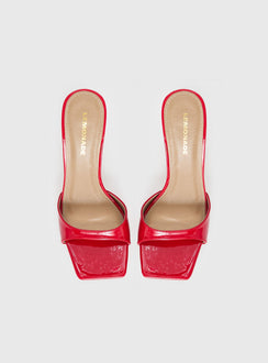 Caroline Heels Red