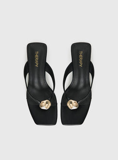 Therapy Slant Heels Black