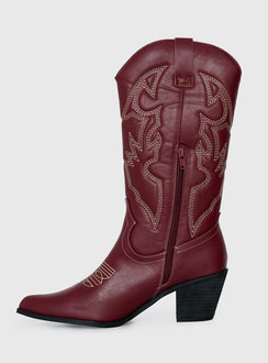 Therapy Clayton Boots Maroon
