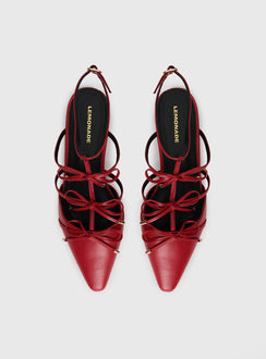 Ballet Club Flats Red