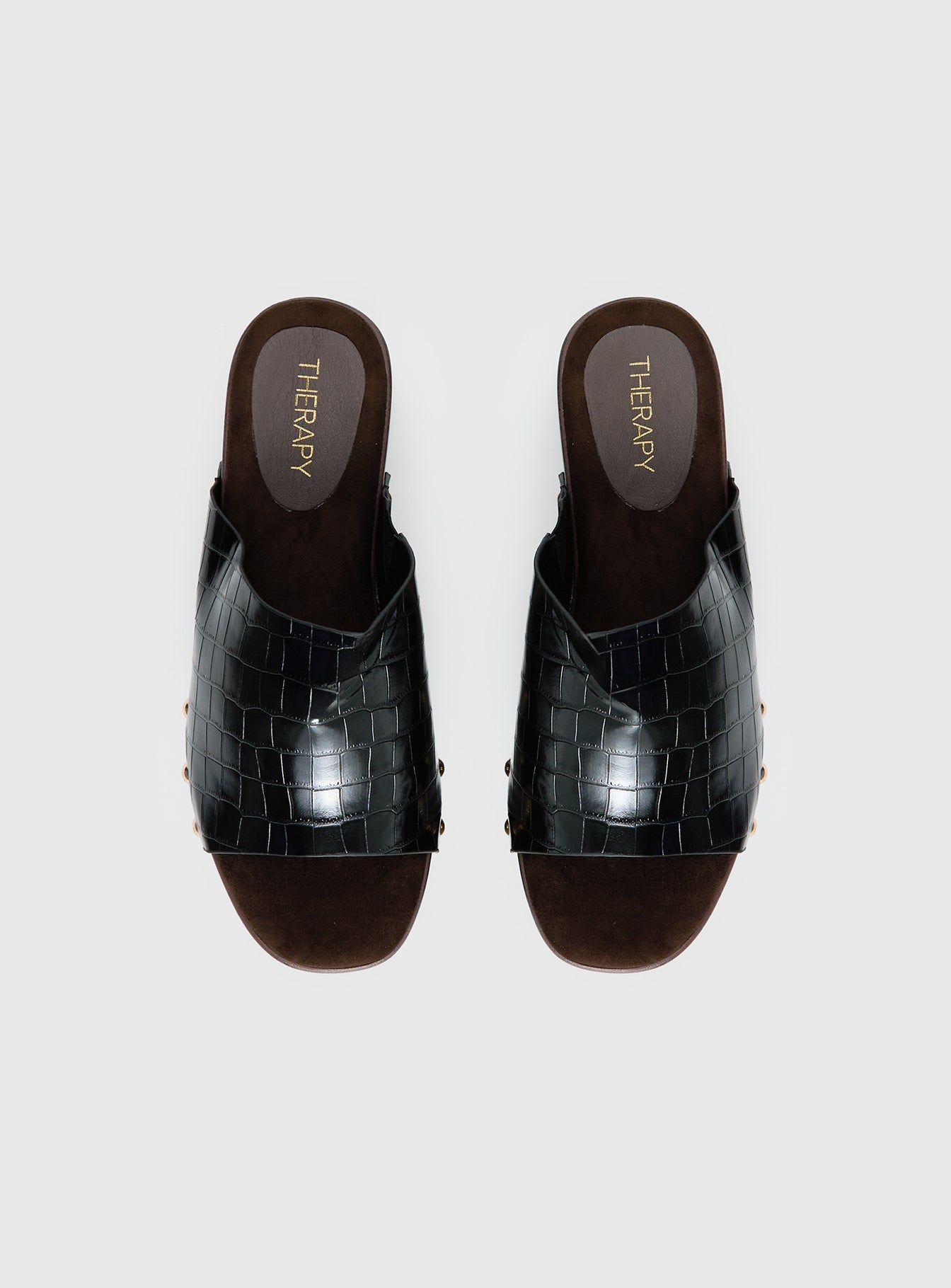 Therapy Imani Platform Sandals Black