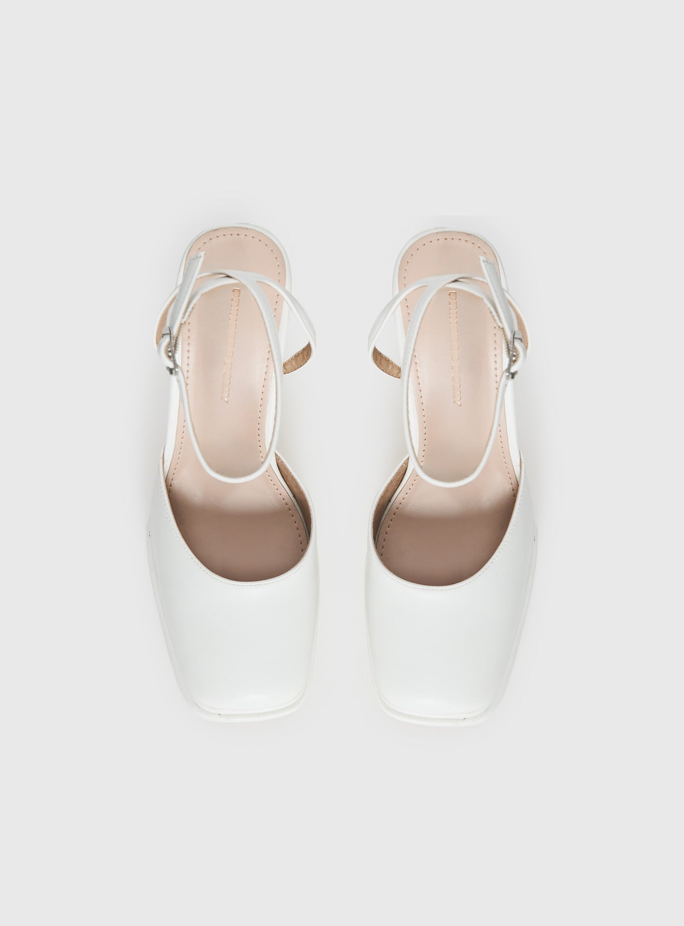 Alto Platform Heels Matte White