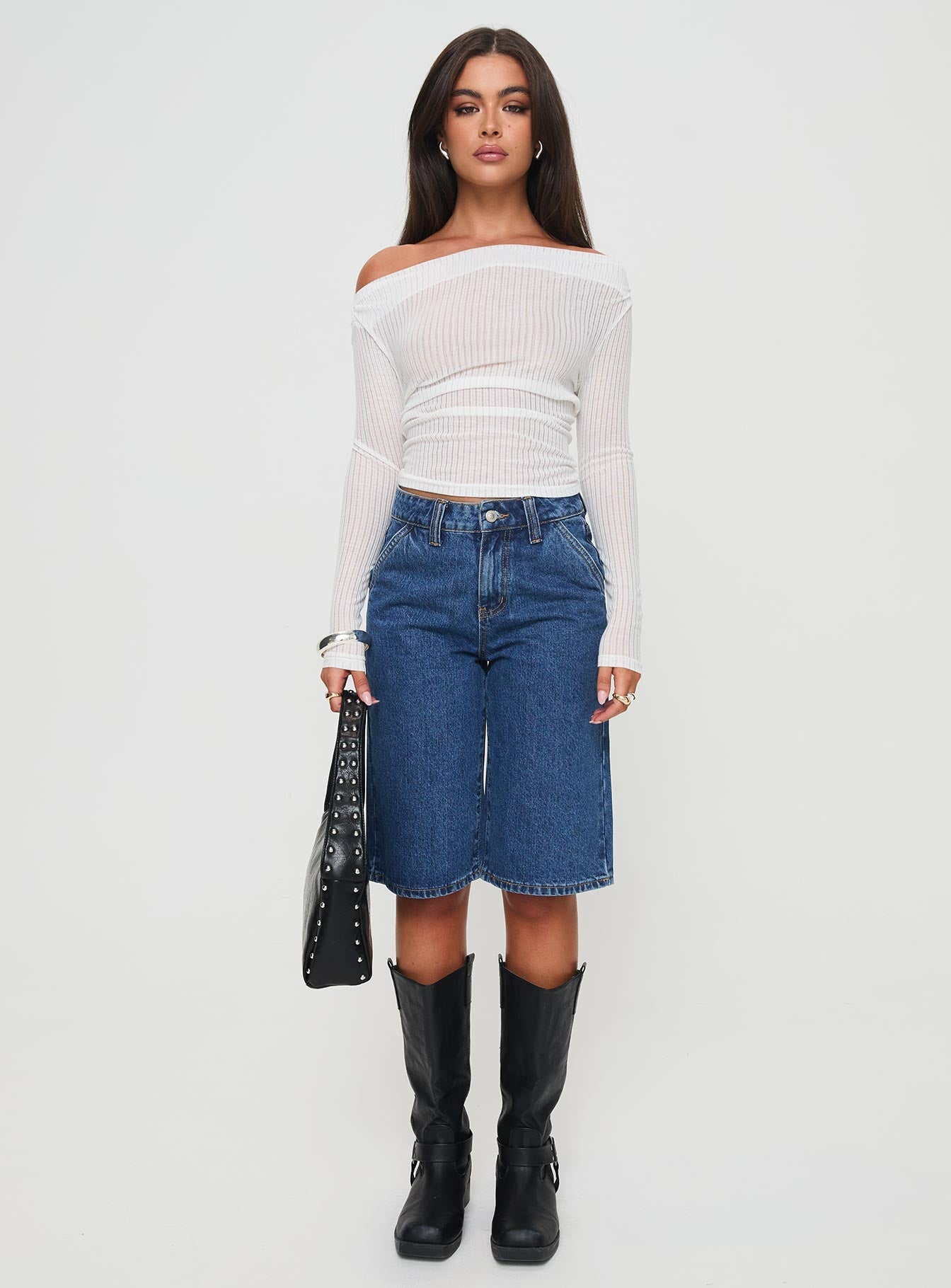 Cervantes Jorts Mid Wash Denim