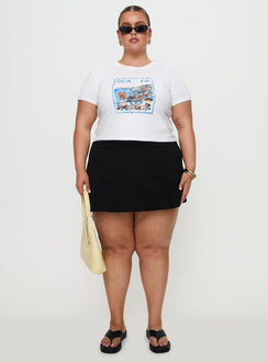 Edenia Tee White Curve