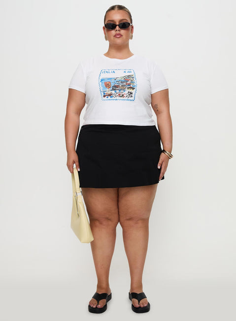 Edenia Tee White Curve
