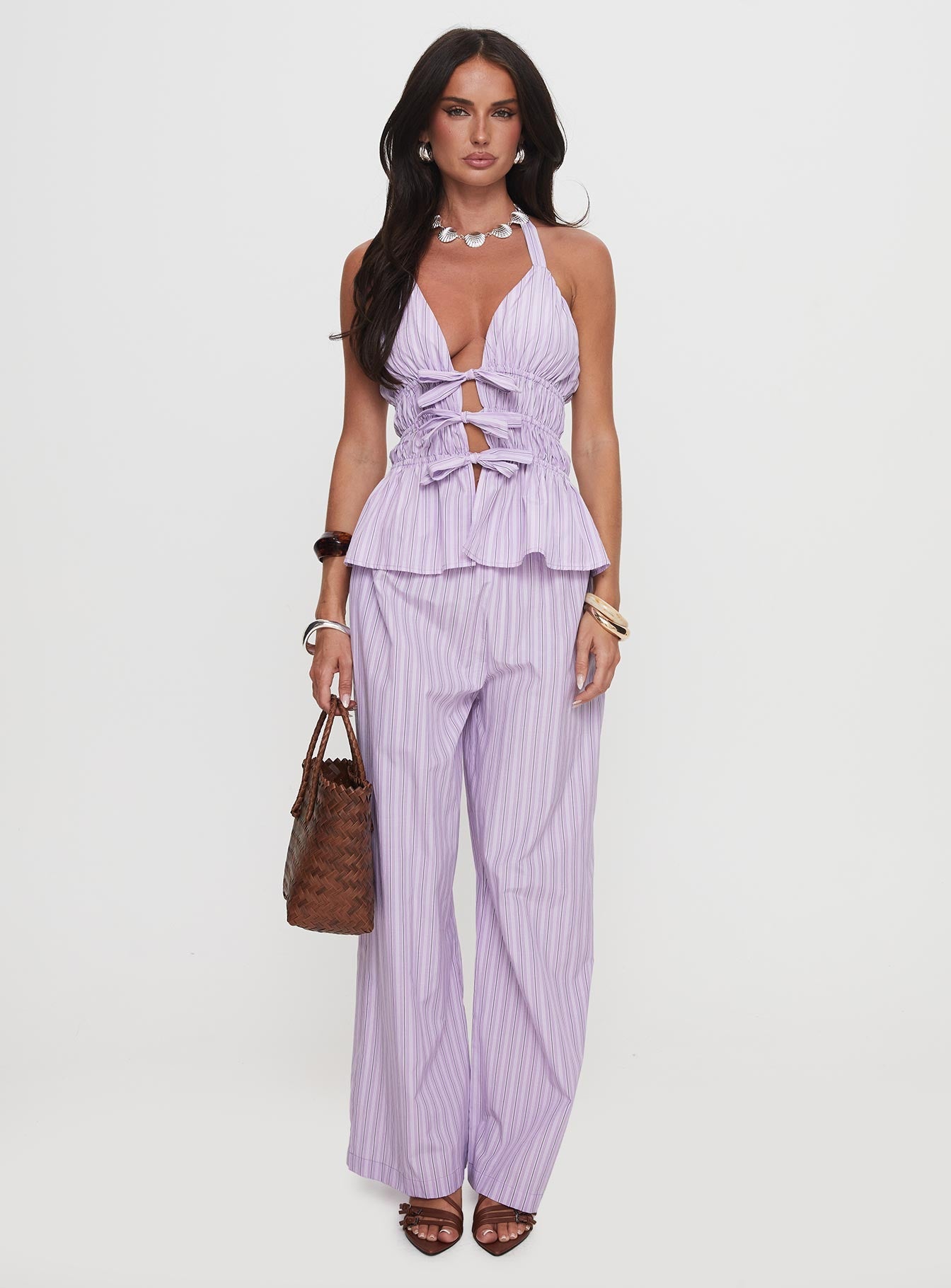 Helaine Straight Leg Pant Lilac