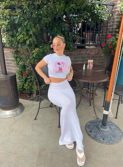 product Belle Knit Maxi Skirt White Princess Polly  Maxi 