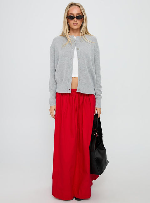 Felipa Maxi Skirt Red