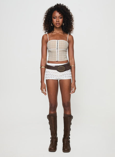 Collective Tops Beige Top Amaryllis