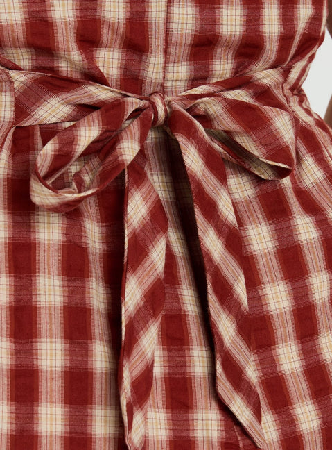 Sweet Somethings Mini Dress Red Check Curve